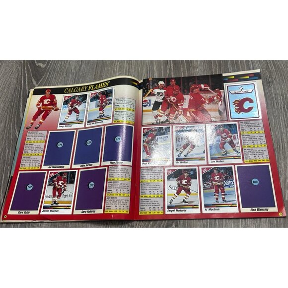 1990 PANINI NHL Hockey Sticker Album Wayne Gretzky Cover - Picture 6 of 9